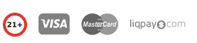 21+. Visa, Mastercard, LiqPay